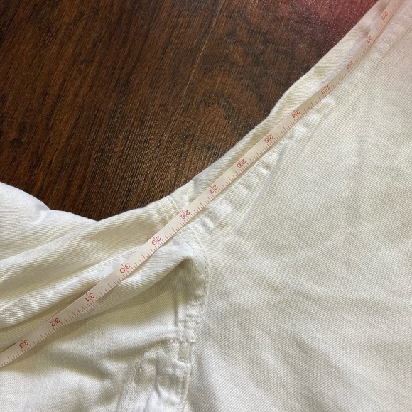 11 BULLHEAD black DENIM LEGGINGS white denim jeans tapered GUC *as is - Picture 5 of 16